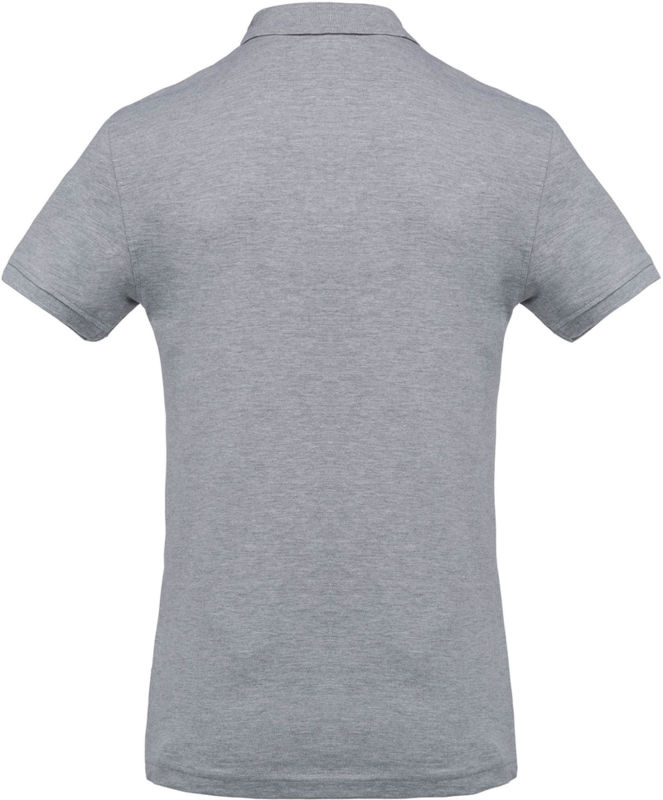 Pyhi | Polo manches courtes publicitaire pour homme Gris Oxford