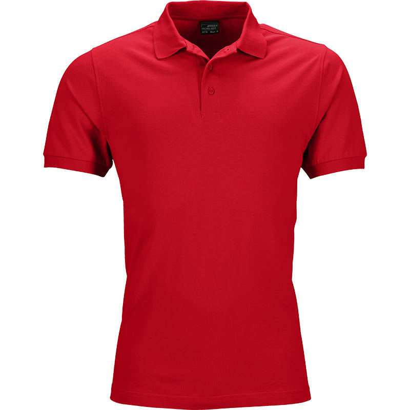 Qaki | Polo manches courtes publicitaire pour homme Rouge