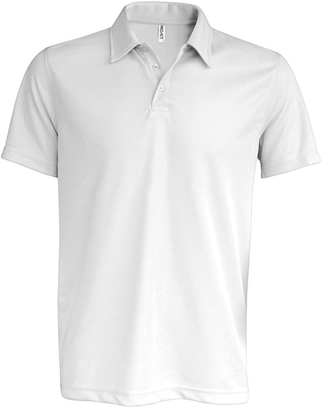 Qoxu | Polo manches courtes publicitaire pour homme Blanc