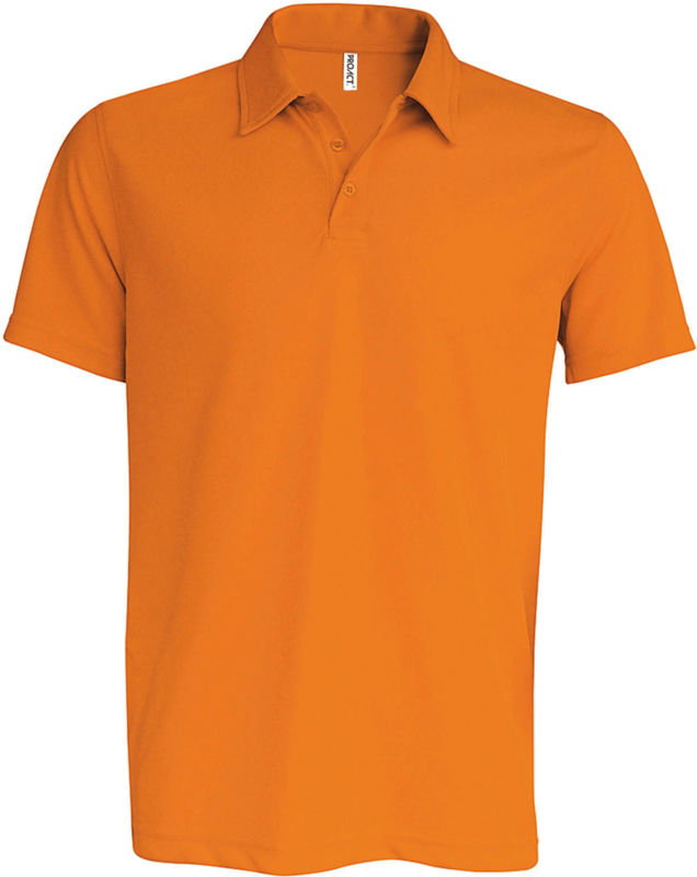 Qoxu | Polo manches courtes publicitaire pour homme Orange