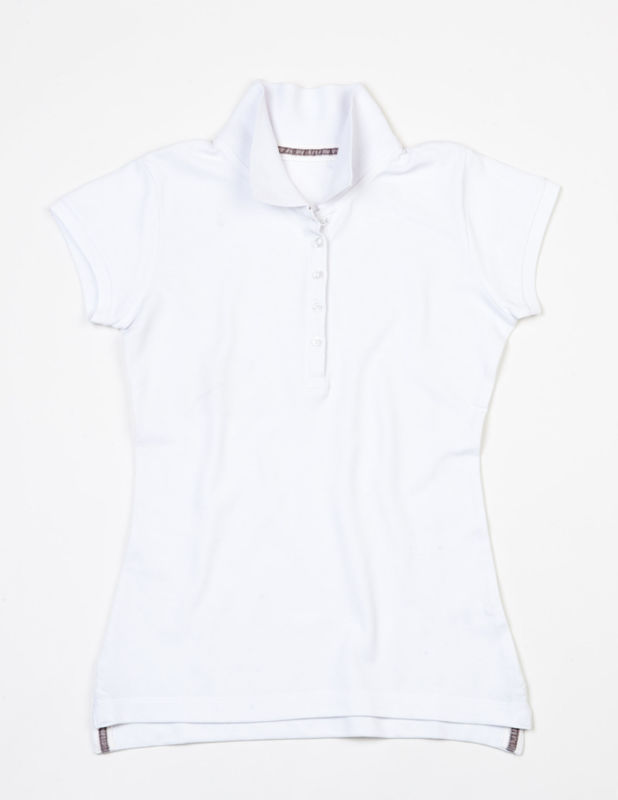 Quly | Polo manches courtes publicitaire pour femme Blanc 1