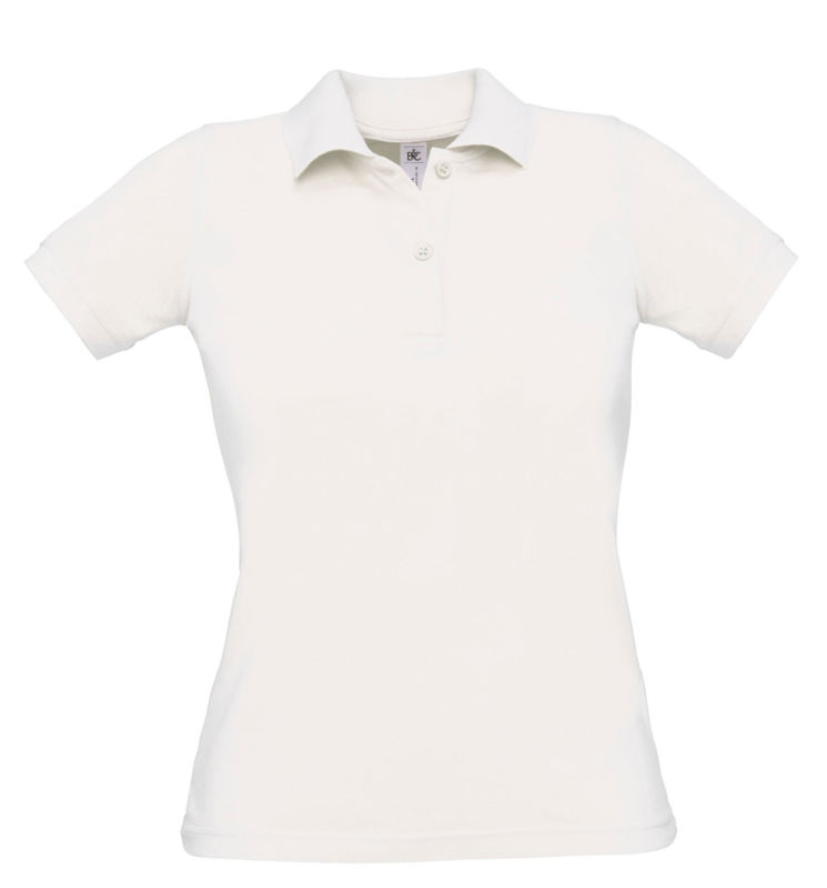 Safran Ladies | Polo manches courtes personnalisé pour femme Blanc 1