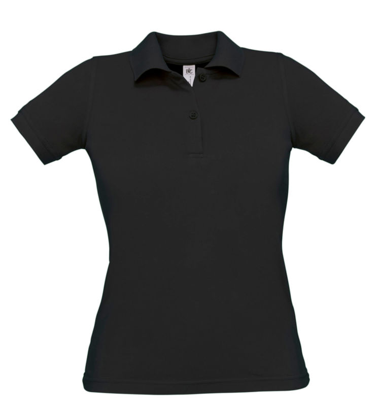 Safran Ladies | Polo manches courtes personnalisé pour femme Noir 1