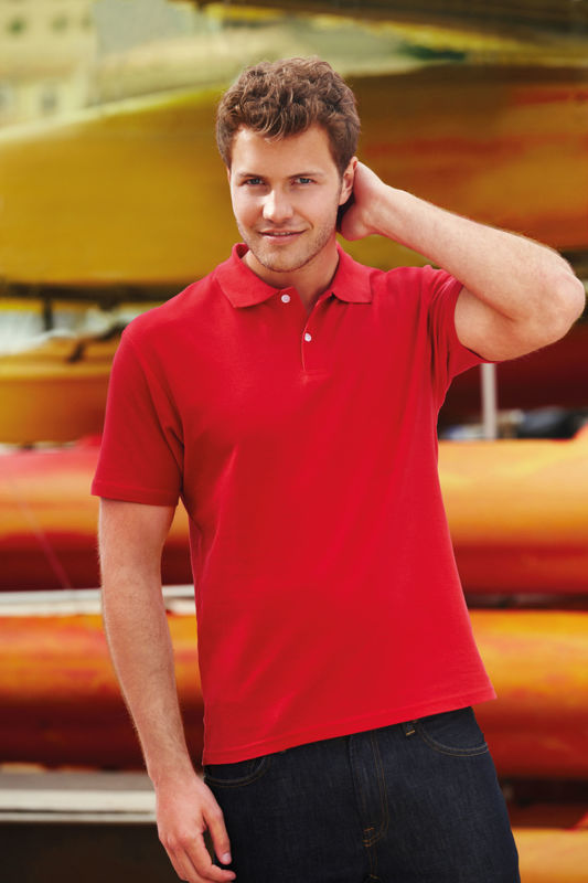 Screen Stars | Polo manches courtes personnalisé pour homme Rouge 1