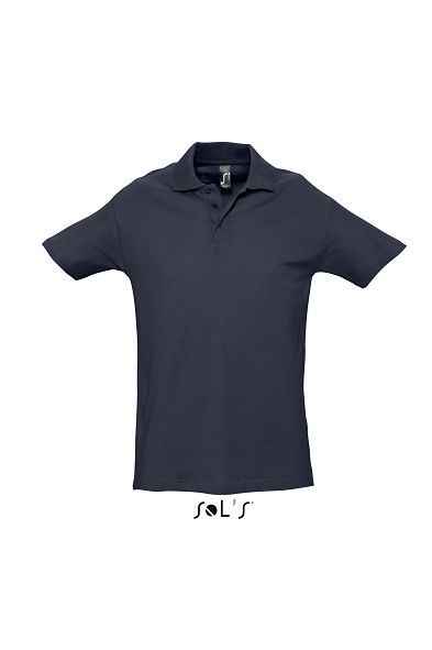 Spring Ii | Polo manches courtes publicitaire pour homme Marine