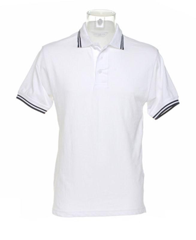 Suffi | Polo manches courtes publicitaire pour homme Blanc Marine 1