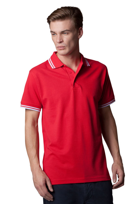 Suffi | Polo manches courtes publicitaire pour homme Rouge Blanc 1