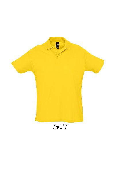 Summer Ii | Polo manches courtes publicitaire pour homme Jaune