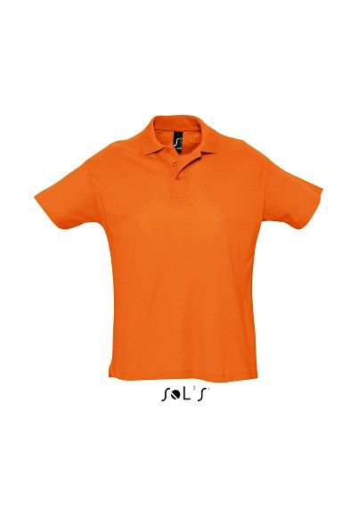 Summer Ii | Polo manches courtes publicitaire pour homme Orange