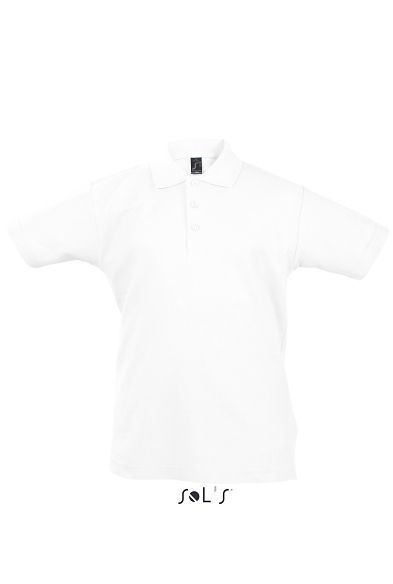 Summer Kids | Polo manches courtes personnalisé pour enfant Blanc