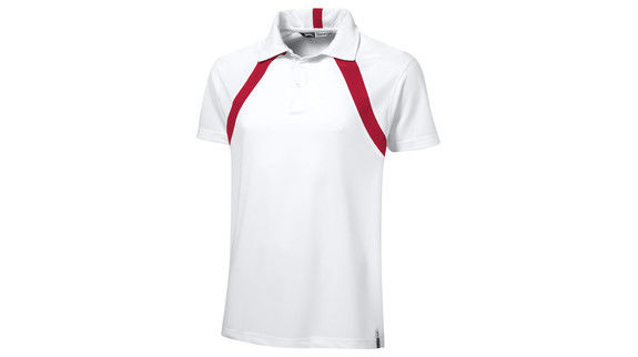 polo technologie Blanc Rouge