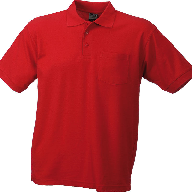 Wello | Polo manches courtes personnalisé pour homme Rouge