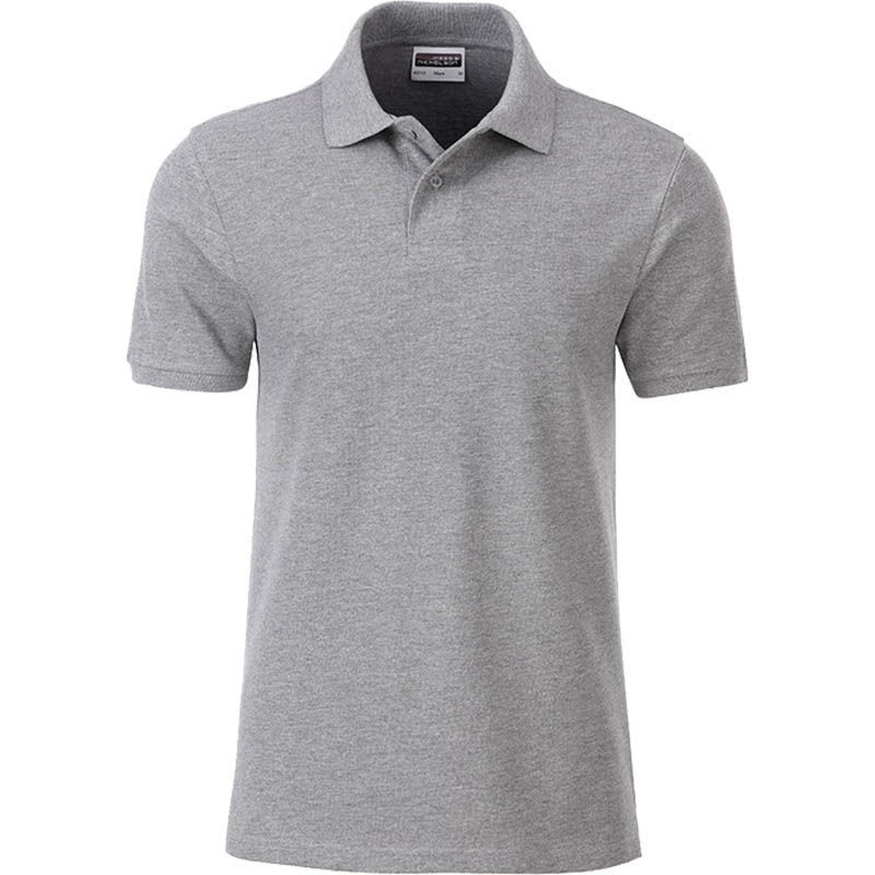 Wisy | Polo manches courtes publicitaire pour homme Gris chiné