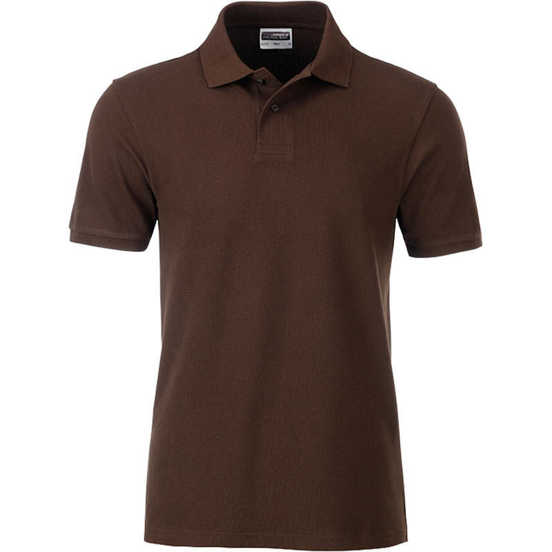 Wisy | Polo manches courtes publicitaire pour homme Marron