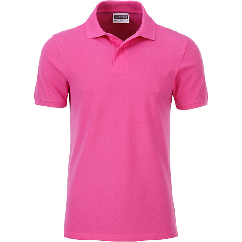 Wisy | Polo manches courtes publicitaire pour homme Rose Vif