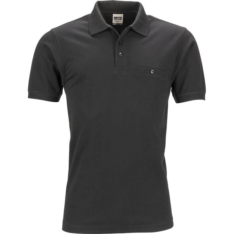 Wuta | Polo manches courtes personnalisé pour homme Noir