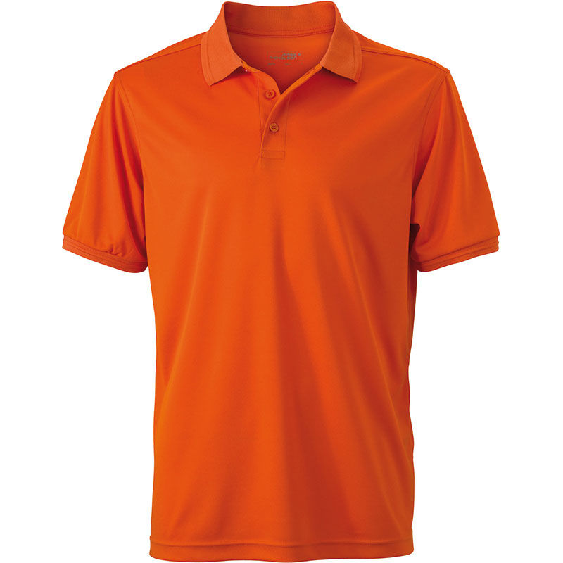 Xafi | Polo manches courtes personnalisé pour homme Orange Foncé