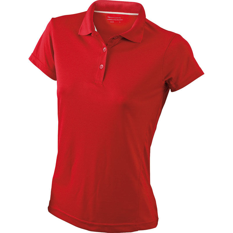 Yolli | Polo manches courtes publicitaire pour femme Rouge