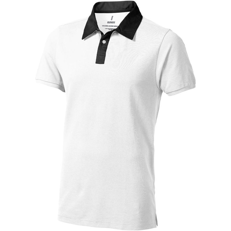 York | Polo manches courtes publicitaire pour homme Blanc