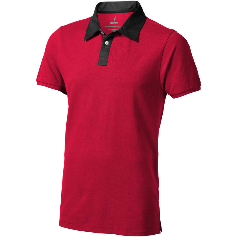 York | Polo manches courtes publicitaire pour homme Rouge