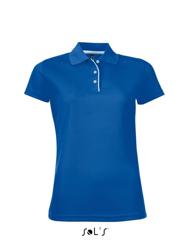 Zaro | Polo manches courtes publicitaire pour femme Royal