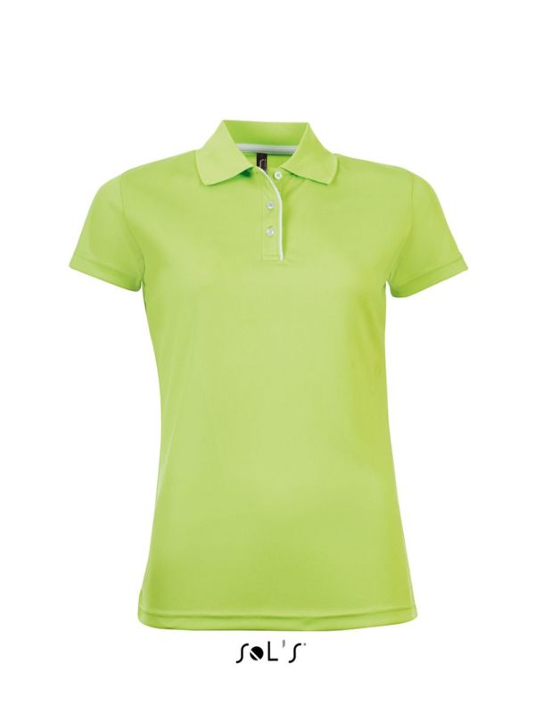 Zaro | Polo manches courtes publicitaire pour femme Vert pomme