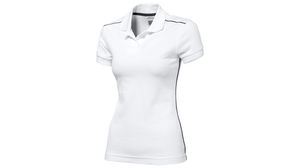 B-Hand Femme | Polo manches courtes personnalisé pour femme Blanc Marine