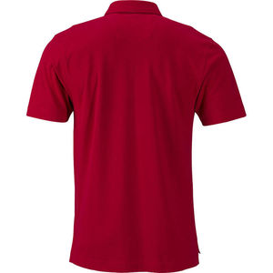 Bigge | Polo manches courtes publicitaire pour homme Rouge Rouge Blanc 1