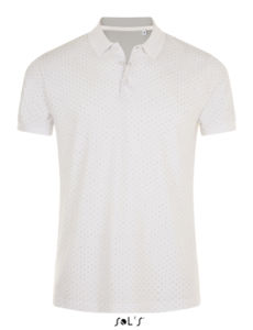 Brandy Men | Polo manches courtes personnalisé pour homme Blanc Marine