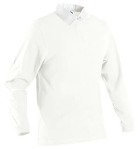 Classic Rugby Shirt | Polo manches longues personnalisé pour homme Blanc