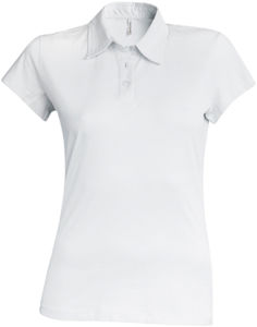 Dono | Polo manches courtes publicitaire pour femme Blanc