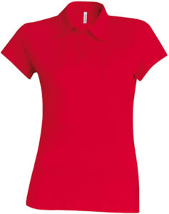 Dono | Polo manches courtes publicitaire pour femme Rouge