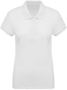 Dujoo | Polo manches courtes publicitaire pour femme Blanc 1