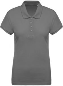 Dujoo | Polo manches courtes publicitaire pour femme Gris 1