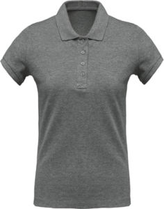 Dujoo | Polo manches courtes publicitaire pour femme Gris Oxford