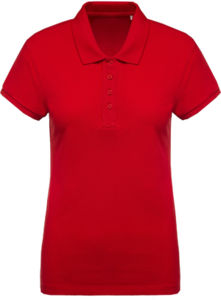 Dujoo | Polo manches courtes publicitaire pour femme Rouge 1