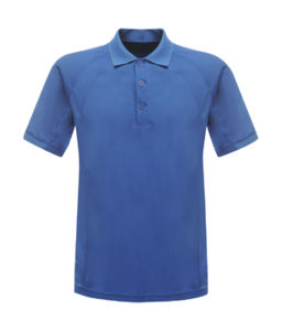 Fewe | Polo manches courtes personnalisé unisexe Bleu Oxford