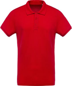 Foovoo | Polo manches courtes publicitaire pour homme Rouge 1