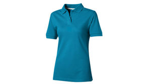 For Femme | Polo manches courtes personnalisé pour femme Turquoise