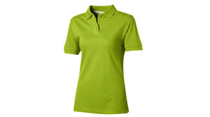 For Femme | Polo manches courtes personnalisé pour femme Vert pomme