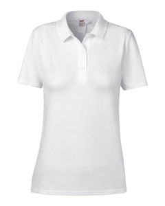 Fugga | Polo manches courtes publicitaire pour femme Blanc 1