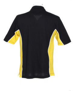 Gamegear Track | Polo manches courtes personnalisé pour homme Noir Jaune 2