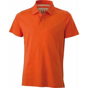 Gihy | Polo manches courtes publicitaire pour homme Orange Foncé