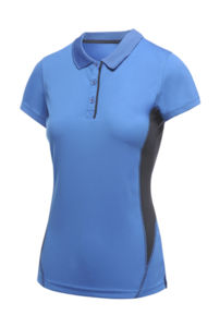 Gotty | Polo manches courtes publicitaire pour femme Bleu Oxford