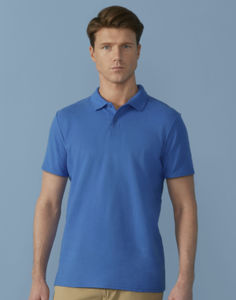 Iaffatu | Polo manches courtes publicitaire pour homme Bleu royal 2