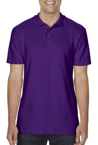 Iaffatu | Polo manches courtes publicitaire pour homme Violet 1