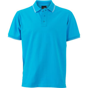 Jyho | Polo manches courtes personnalisé pour homme Turquoise