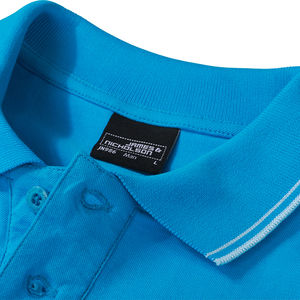 Jyho | Polo manches courtes personnalisé pour homme Turquoise 6