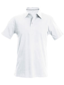 Kariban Vii | Polo manches courtes publicitaire pour homme Blanc