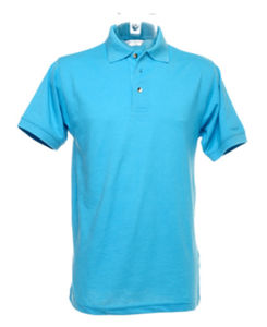 Kyssa | Polo manches courtes personnalisé pour homme Aqua 1